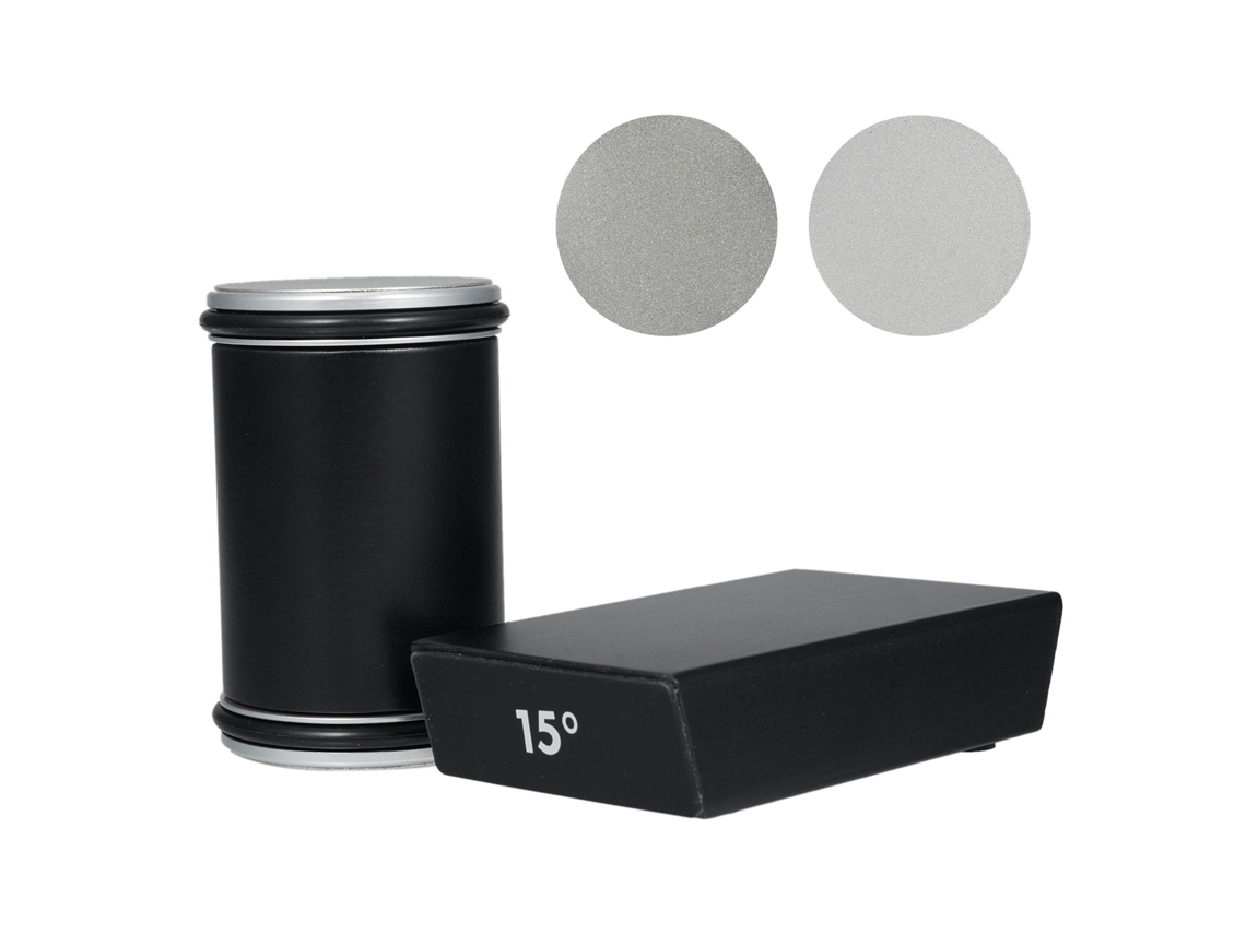Kit Para Afilar Cuchillos Con 2 Bloques De Lijado, Ángulos De 15 Y 20 Grados, Para Uso En La Cocina.