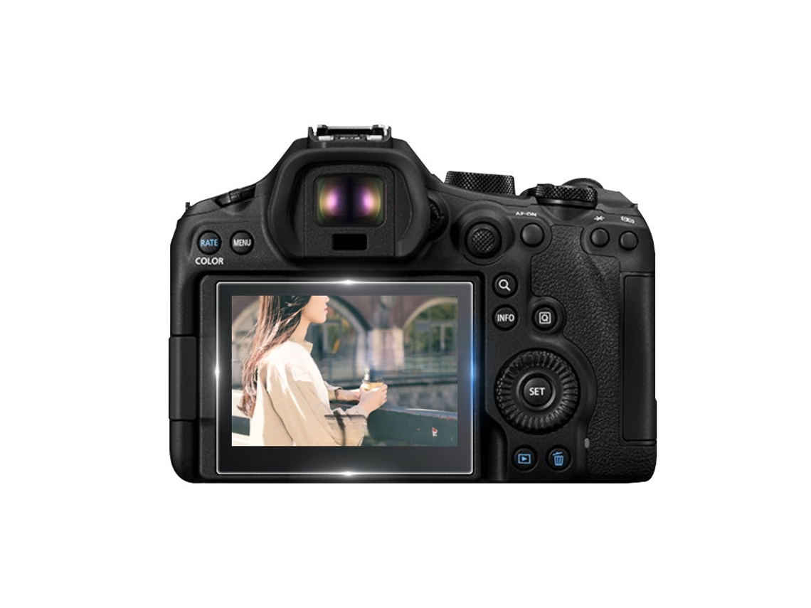 Protetor de Ecrã para Canon Eos R6 V Ar Transparência Película Protetora de Vidro Temperado para Câmeras CUICH (3 Pack)