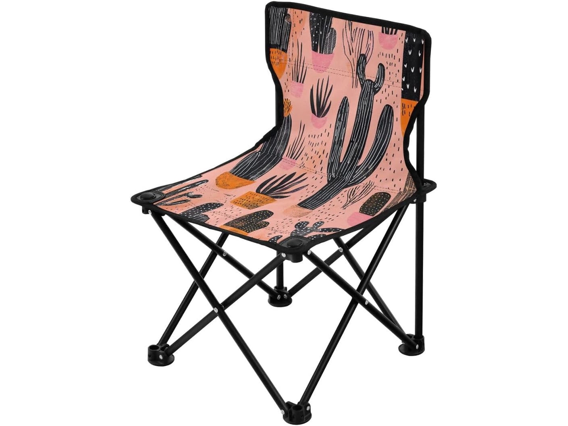 Silla de camping Alipis de tela con patas plegables, portátil, ligera, ideal para acampar.