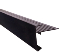 Borde De Techo Recto Aluminio Negro 4 5 X 4 5 X 124 5 Cm Por Pieza WOVAR