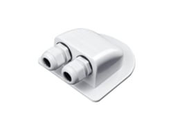 Entrada Cable Doble Solar Abs A Prueba De Agua Para Paneles Solares Rv Barco Caravana