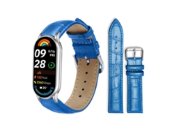 Correa para Xiaomi Smart Band 10/9/8/NFC - Piel - Hebilla - Textura de bambú (14 mm)