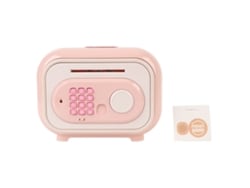 Cofrinho Eletrônico Com Senha Rolagem Automática Para Crianças Meninos Meninas Rosa