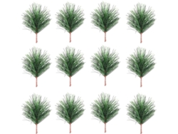 Palillos de pino hechos a mano, agujas de pino artificiales para encantadoras decoraciones navideñas, realzando adornos domésticos primitivos,