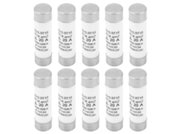 10 Piezas Fusible Cilindrico Rt14-20 10x38 20a 380-500vac Con Indicador Alta Capacidad De Rotura