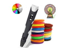 Arzopa Bolígrafo De Impresión 3d Portátil , Incluye Filamento Pla De 1,75 Mm Y 5 M X 20 Colores