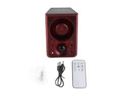 Alarma Solar Con Sensor De Movimiento, Control Remoto, Sirena, Luz Intermitente Y Modos Ajustables.