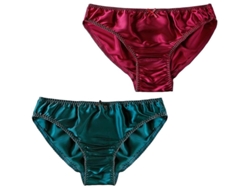 2026-braguitas De Seda De Morera Para Mujer Bikini Sexy Satinadas Ropa Interior 2 Piezas Tingquan Store