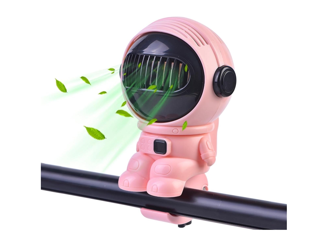 Mini ventilador portátil recargable USB para cochecito de bebé - 4000 mAh - Modelo con doble batería extraíble