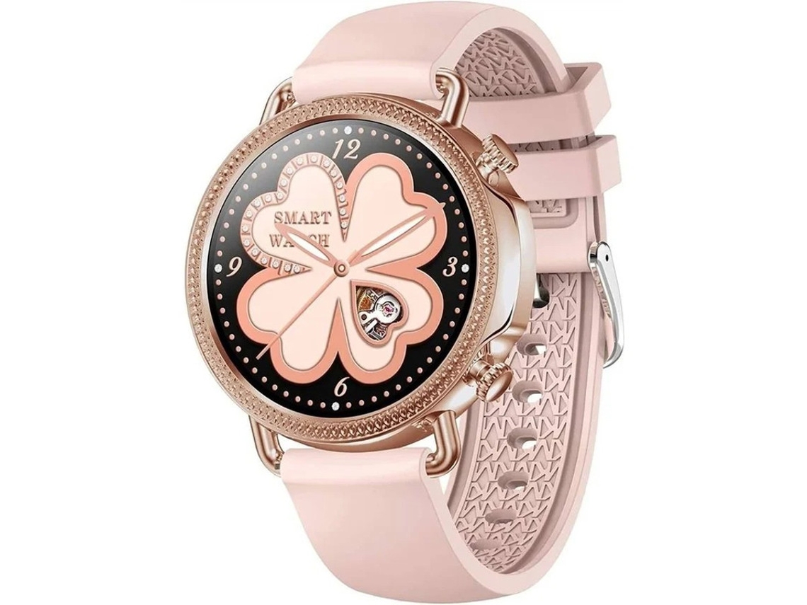 Relojes inteligentes de fitness para iOS y Android, monitor de actividad deportiva, sueño y salud, Yizhood (rosa)