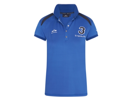Polo de Mujer para Equitación HV POLO Favouritas Tech Azul (S)