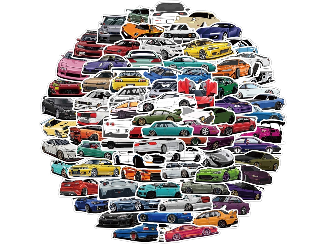 100 Pegatinas De Coches Deportivos Para Portátil/coche
