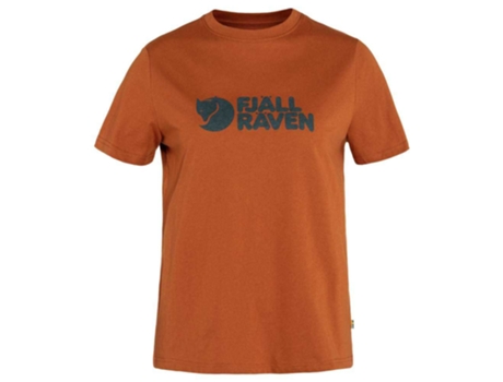 Camiseta de Mujer FJÄLLRÄVEN Logo Castanho Marrón (L)