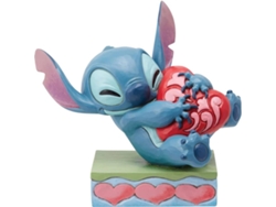 Figura Stitch Abraçando Um Coração Lilo & Stitch Disney 13 Cm