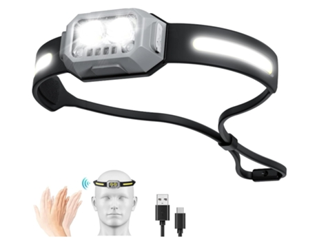 Yd2305 Linterna Frontal Led Negra Ultraligera Recargable TURMIN