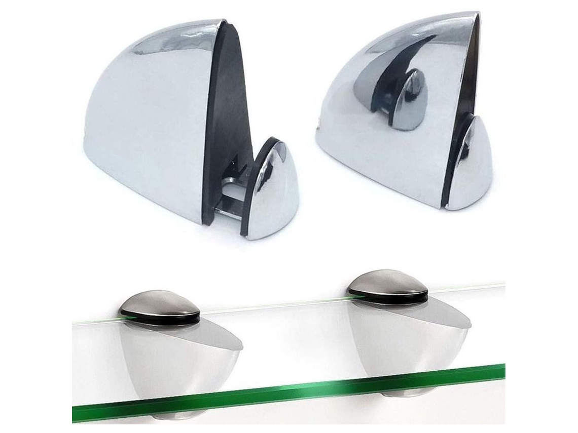 Soporte De Pared Metálico Ajustable Para Estantes De Madera/vidrio 2xup 3-20 Mm