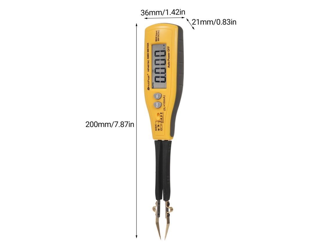 Probador Smd Hp-4070c Con Pinzas Inteligentes Para Resistencias, Condensadores, Diodos Y Multímetro De Continuidad.