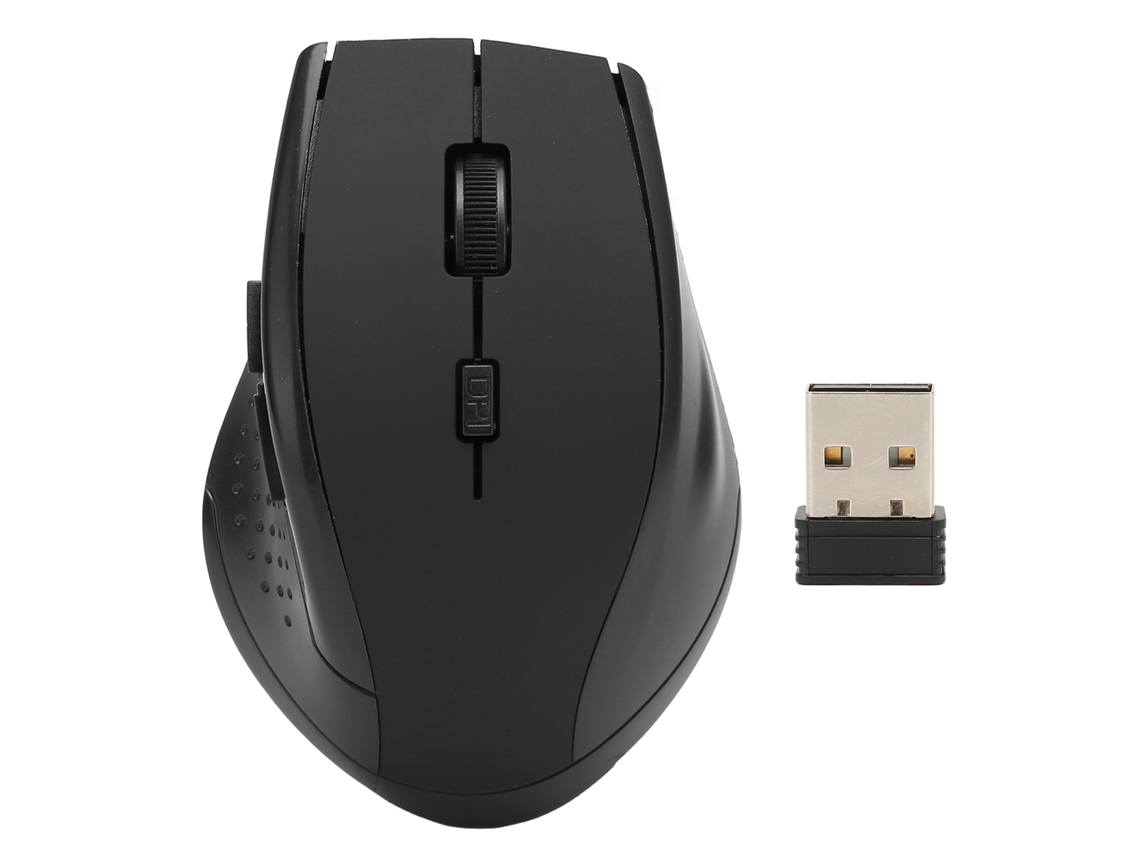 Ratón Óptico Inalámbrico De 2,4 Ghz Con 6 Botones, Diseño Ergonómico, Funciona Con Pilas, Para Pc/portátil Con Windows.