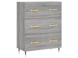 Maison Exclusive - Aparador De Madera De Ingeniería Gris Sonoma 69,5x34x90 Cm