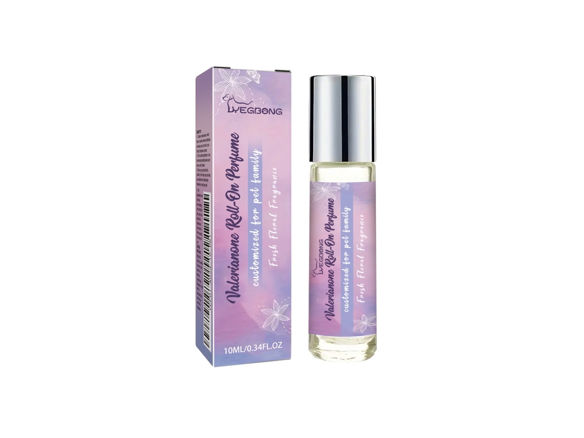 Perfume en roll-on Yegbong para relajar a los perros y aliviar la ansiedad.