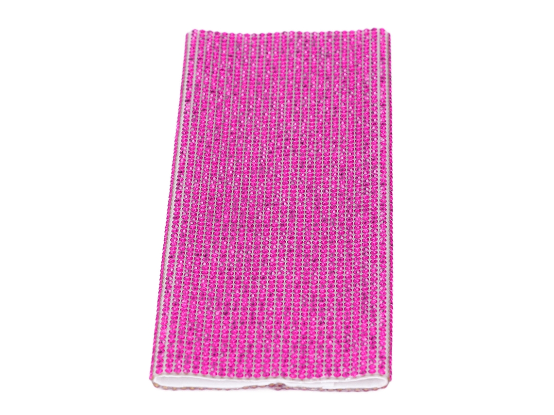 Manga Para Micrófono Con Piedras Strass Universal, Funda Decorativa Brillante Para Escenarios Y Bares, Rojo Rosa