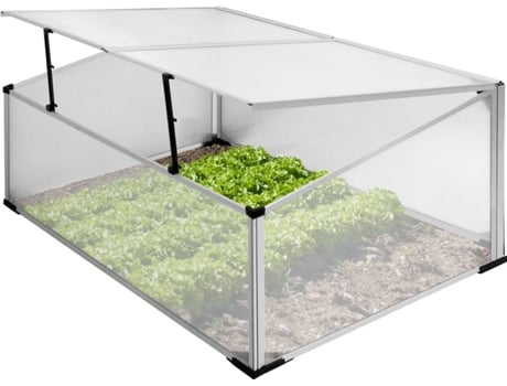 Invernadero ECD GERMANY Marco de Aluminio (Gris - 100x60x40 cm)