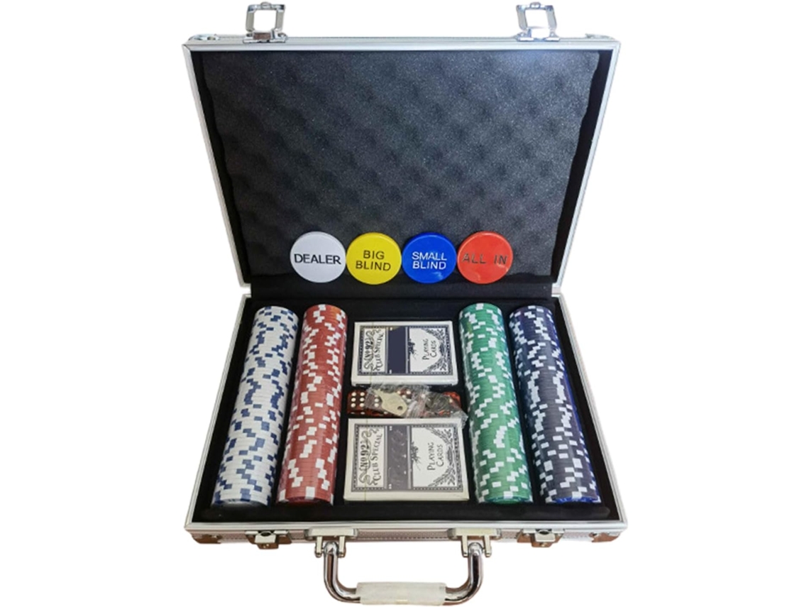 Juego de fichas de póker | Fichas transparentes para juegos de cartas, 200 piezas, accesorios multiusos, Gokoco