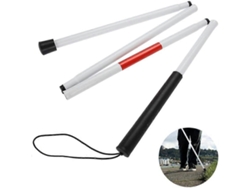 Bastón para personas ciegas, bastón deslizante de aluminio, luz nocturna reflectante, la mejor muleta de movilidad para personas con discapacidad visual (longitud: 124 cm)