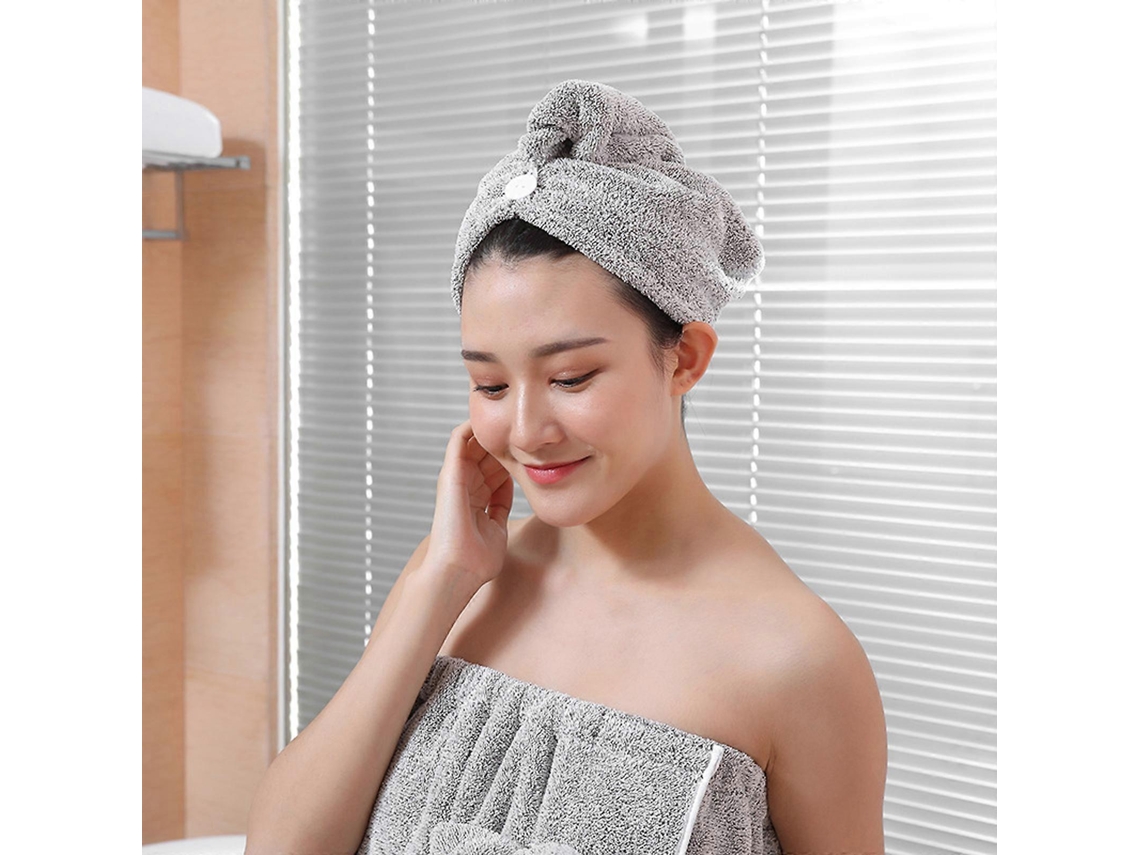 Toalla de secado rápido para mujer, súper absorbente, suave y cómoda, en amarillo. Rosewell