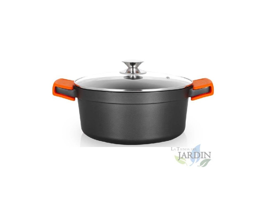 Cacerola Honda De Aluminio Fundido ORBEGOZO Full Induction Ø 28Cm.