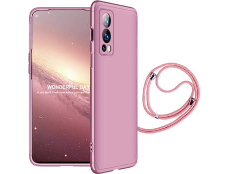 Funda Oneplus Nord 2 5G Slim Armor 360º con Cordon Rosa