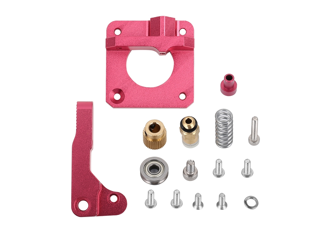 Kit de bloque de aluminio DIY para extrusor de impresora 3D de 1,75 mm Cr 10 Cr 10s, color dorado claro, como se muestra en la imagen.