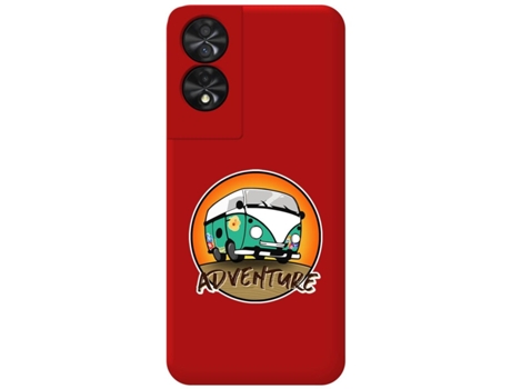 Funda Roja Diseño Adventure para Tcl 50 Se TUMUNDOSMARTPHONE Rojo