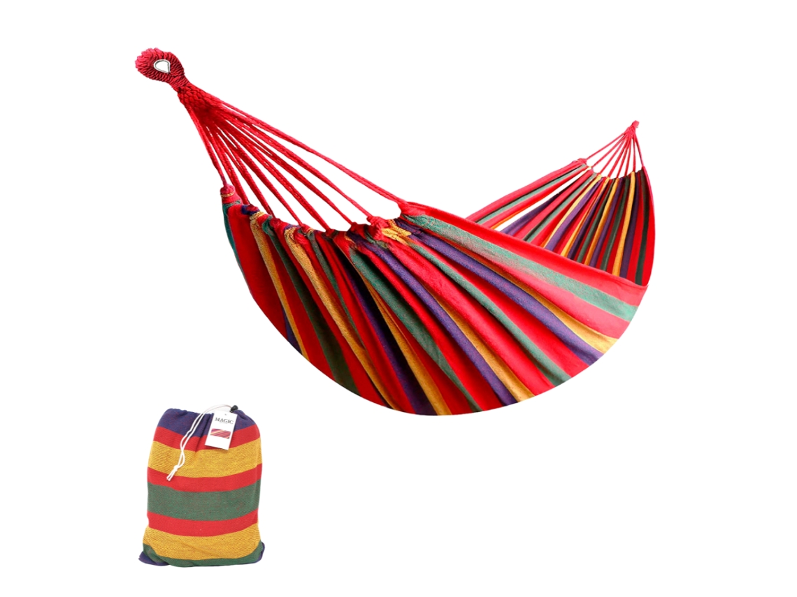 Hamaca Colgante de Algodón 180x150 cm - MAGIC SELECT Roja