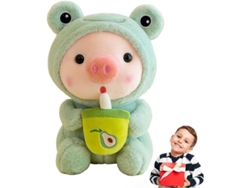 2026altiro-peluche De Cerdito Para El Té | Almohada De Peluche Con Burbujas De Té, Tacto Delicado Y Expresión Animada. Peluche De Cerdito Para El Té Con Leche.