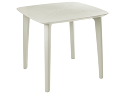 Mesa De Refeição De Jardim Sorico 86 Cm 86 Cm Creme Claro