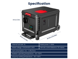 Calentador Diésel Hcalory A04 Con Enchufe Europeo, 8 Kw, Portátil, Todo En Uno, 110 V-240 V Ca Y 12 V-24 V Cc, Con Control Bluetooth Y Pantalla Lcd, 5