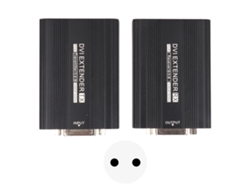 Extensor DVI para transmisión de vídeo 1080p 60 Hz, fuente de alimentación PoE