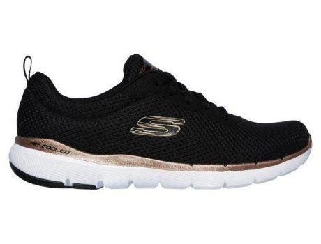 Botas SKECHERS Malla Arejada Mujer (37.5 - Negro)