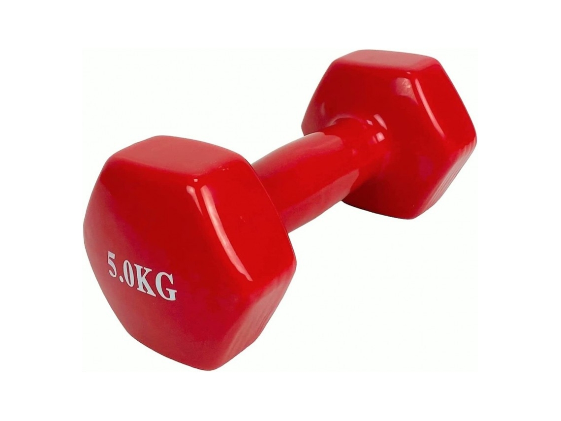 Mancuerna Pesa De 5Kg De Acero Cubierta En Vinilo Suave Y Antideslizante Ejercicio En Casa, Gimnasia, Musculación COSHANO
