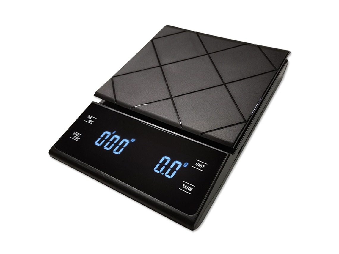 Balanza Electrónica De Café Con Temporizador Cocina Baking Led Táctil Recargable 3kg/0.1g