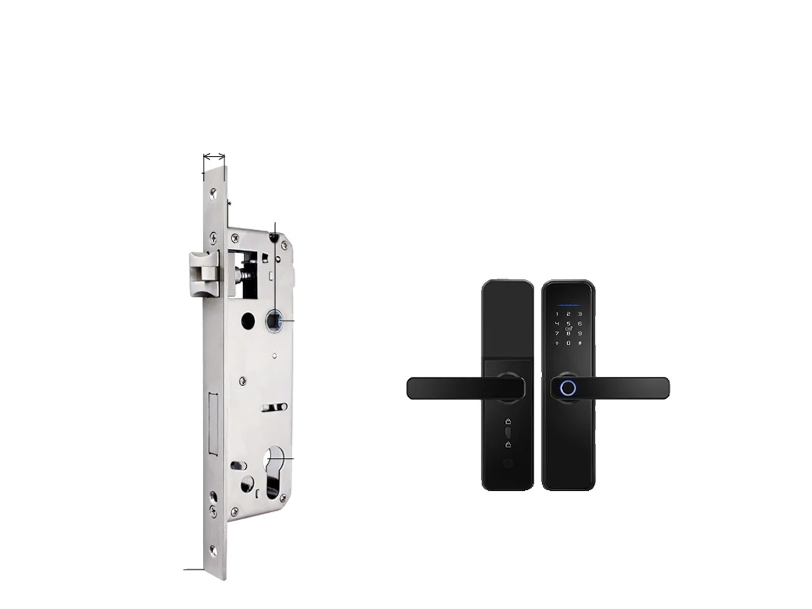 Cerradura electrónica biométrica, múltiples métodos de desbloqueo, aleación de aluminio duradera, 3585 OEM