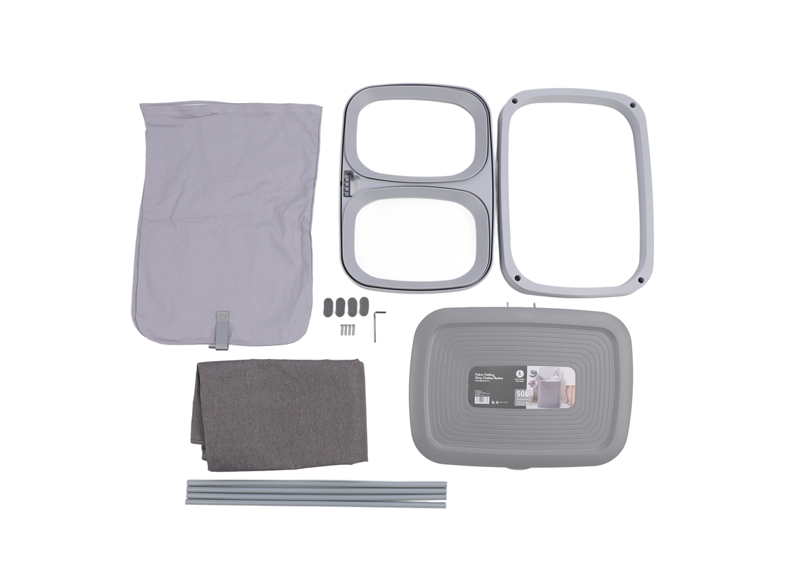 Cesto Para Ropa Sucia Con Asas Y Tapa Desmontable, Cesta De Tela Para Separar La Ropa Sucia, Para Cuarto De Baño, Lavadero, S, 50 L