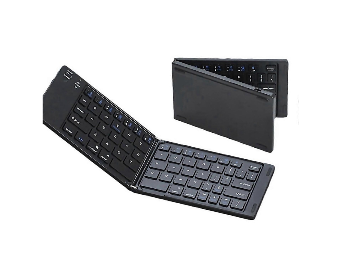 Mini teclado Bluetooth recargable para oficina, negro. Nostalgia88