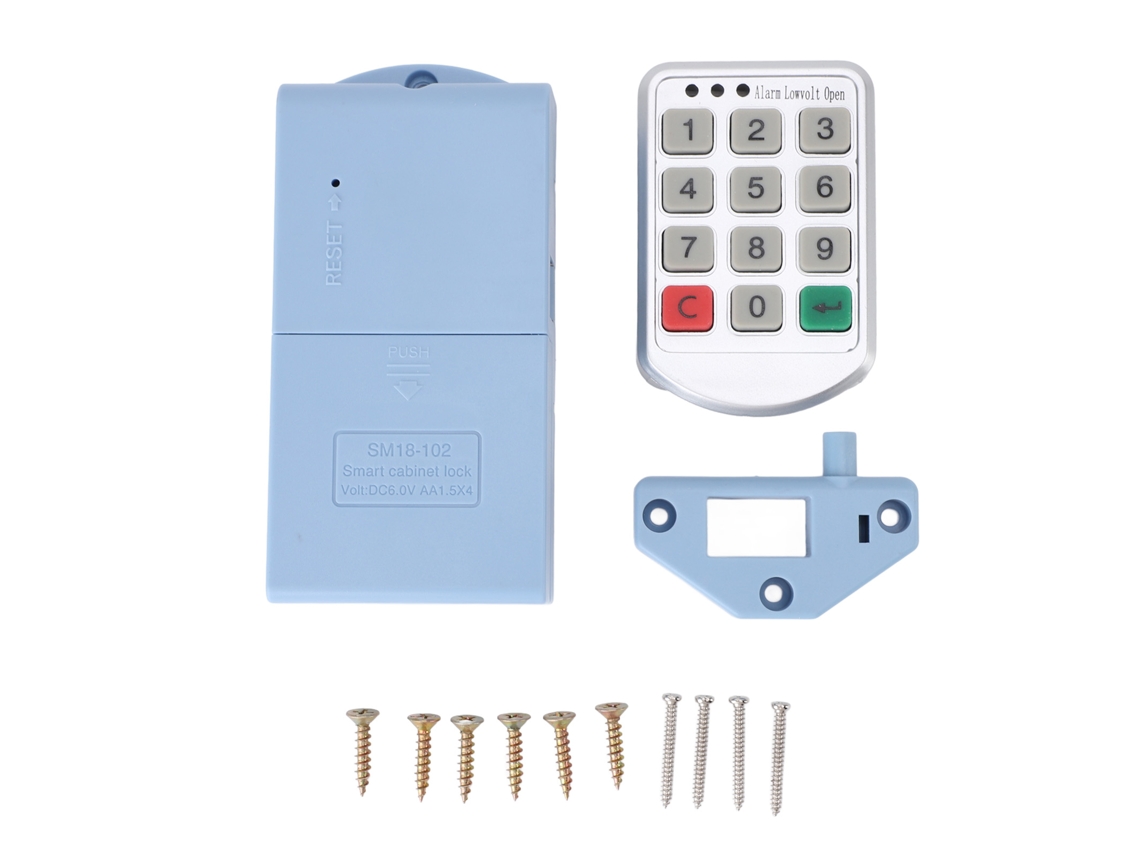 Cerradura Electrónica Inteligente Para Armario (sin Llave) Con Teclado Y Kit De Contraseña Para Cajón/armario.