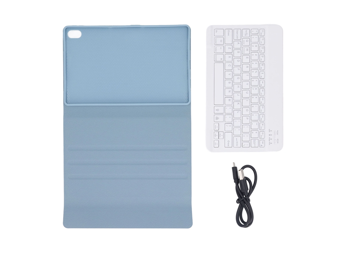 Teclado protector con funda e iluminación RGB para Tab P11 Plus 2021 Azul