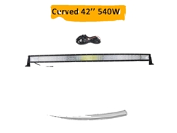 Barra de luz LED, diseño curvo, múltiples opciones de longitud, 42 pulgadas con cableado OEM