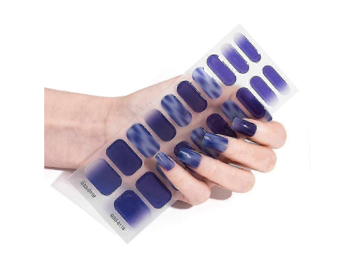 20pcs Gel Nail Polish Wraps Adesivos de Unha de Gel Semicurado para Lâmpada Uv / Led GOKOCO