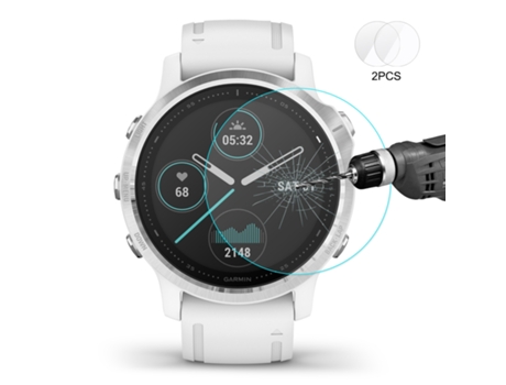 Para Fenix 6S / 6S Pro / 6S Sapphire 2 piezas Enkay Hat-Prince 0,2 mm 9H 2.15D Película de vidrio templado con borde curvo