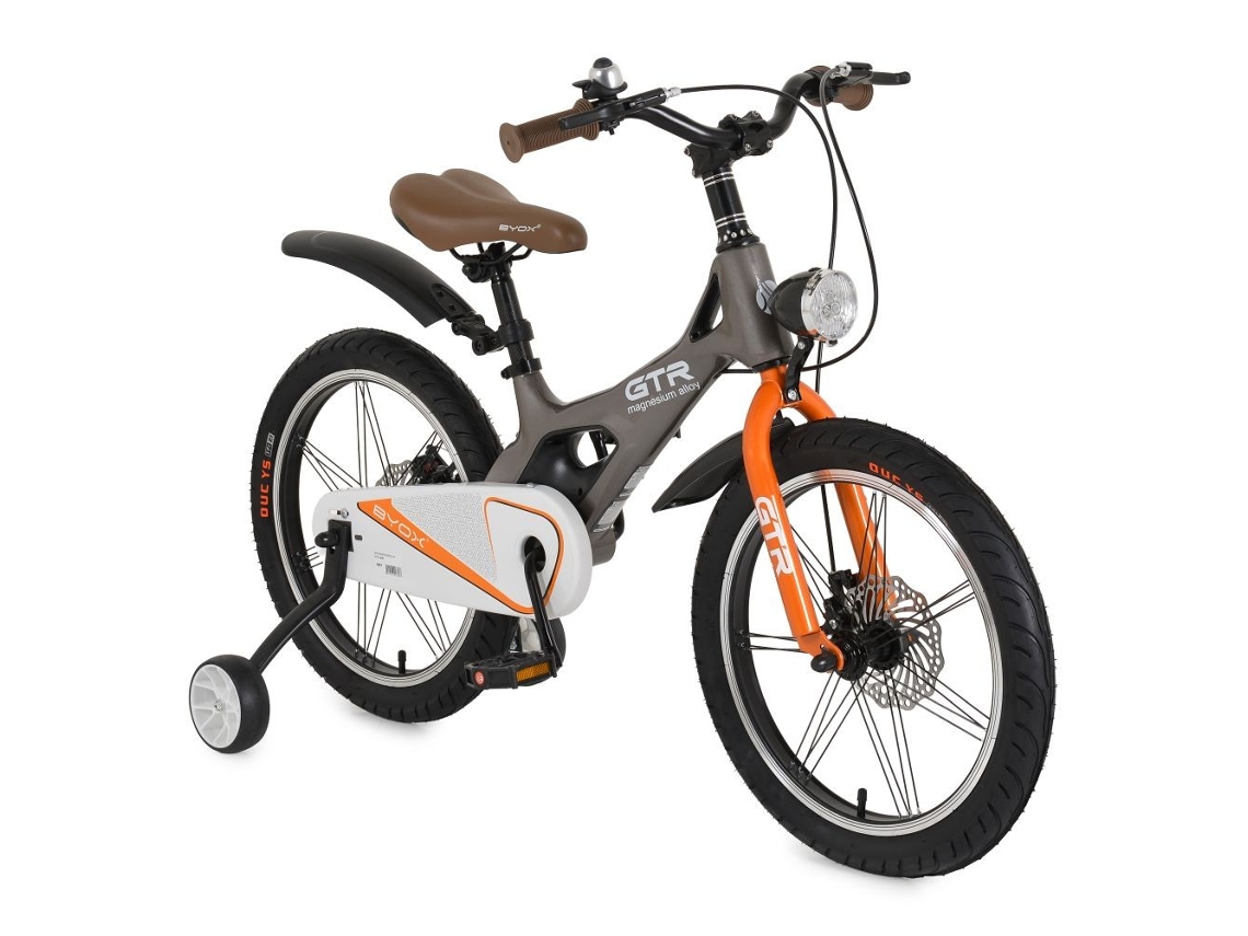 Bicicleta Byox Gtr 18'' para Crianças com Quadro em Magnésio e Travões de Disco Grey MONI